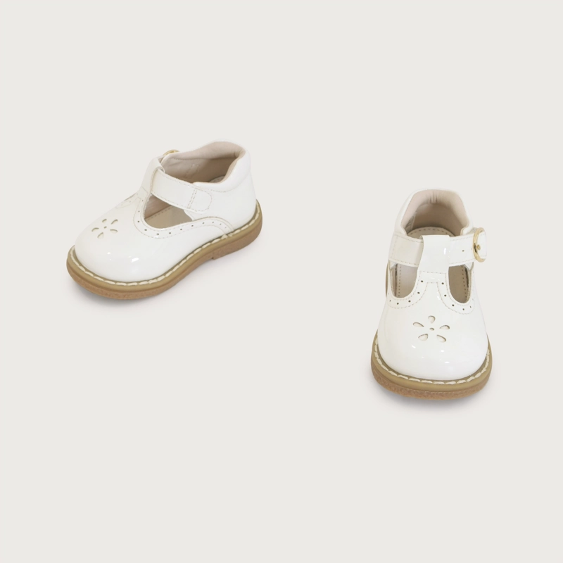 ZAPATO REINA CEREMONIA BLANCA NIÑA OPALINE - 4