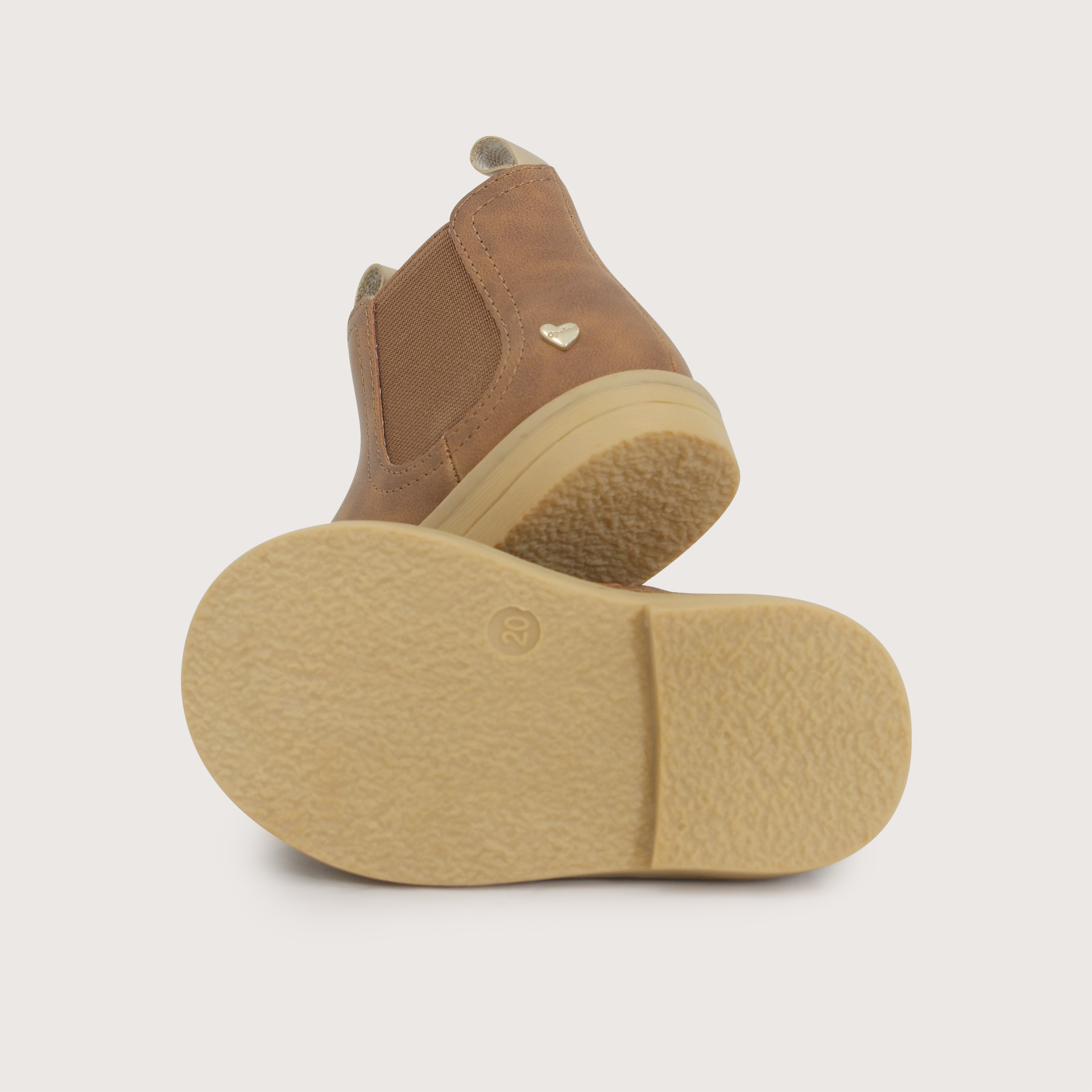 BOTIN CASUAL CAMEL NIÑA OPALINE - 3