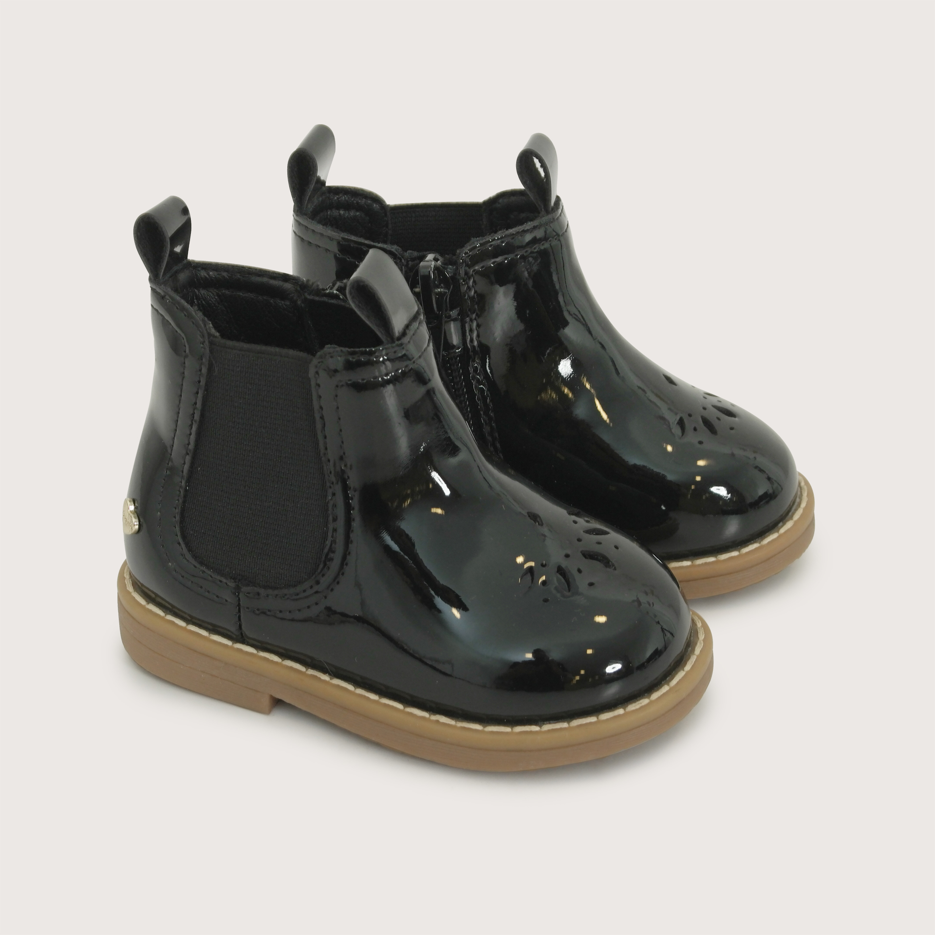 BOTIN CASUAL NEGRO NIÑA OPALINE - 1