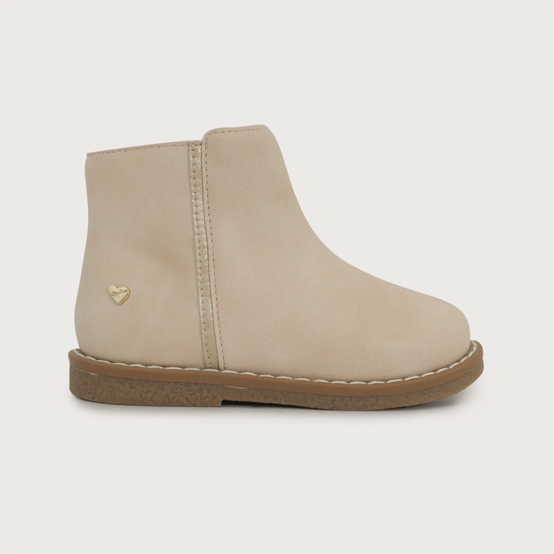 BOTIN CASUAL BEIGE NIÑA OPALINE - 2