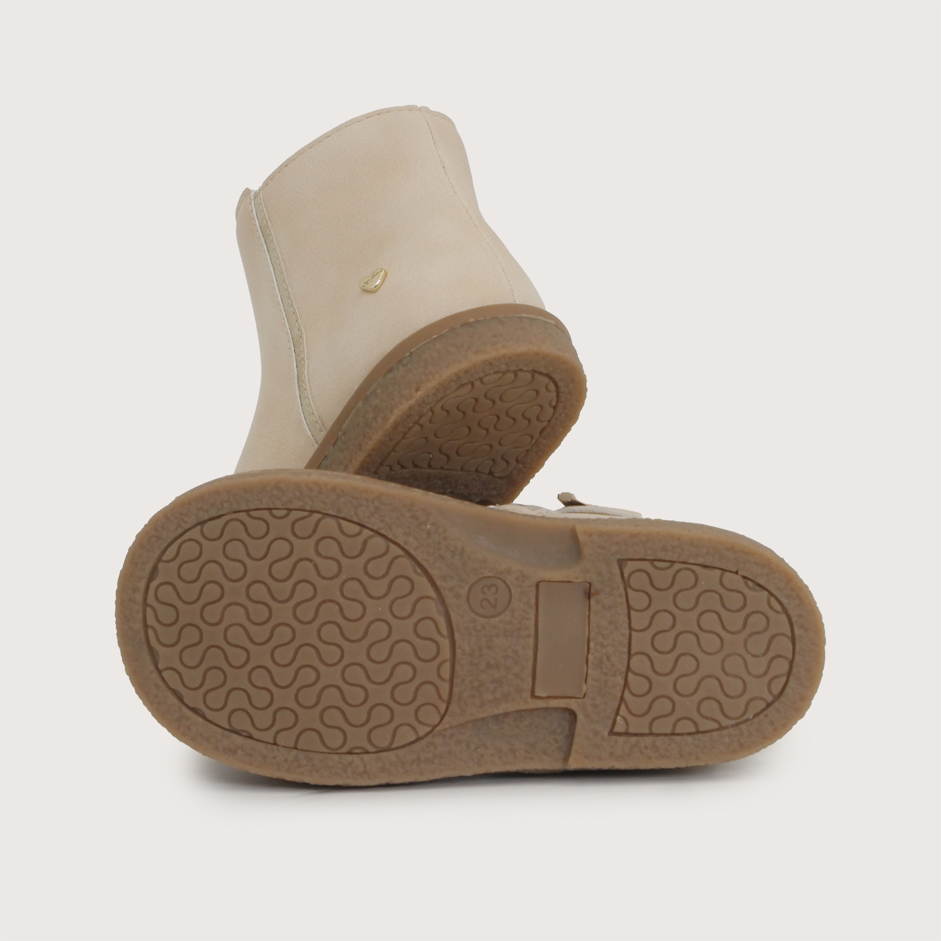 BOTIN CASUAL BEIGE NIÑA OPALINE - 3