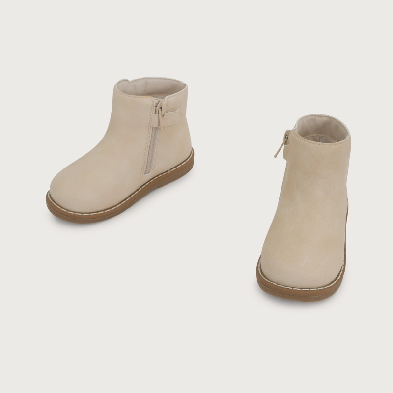 BOTIN CASUAL BEIGE NIÑA OPALINE - 4