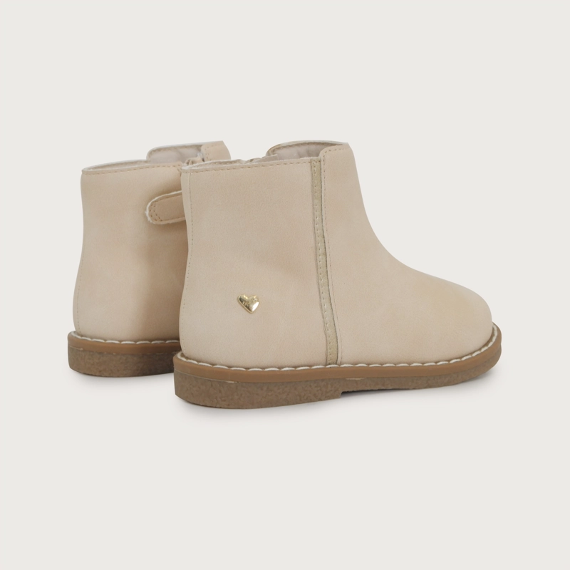 BOTIN CASUAL BEIGE NIÑA OPALINE - 5