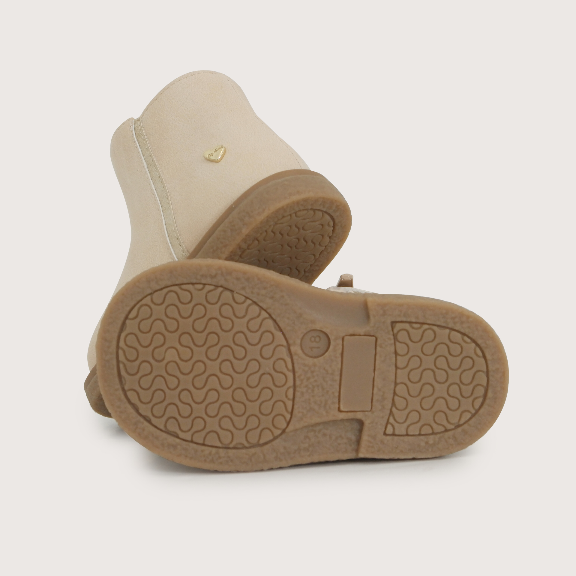 BOTIN BEIGE NIÑA OPALINE - 3