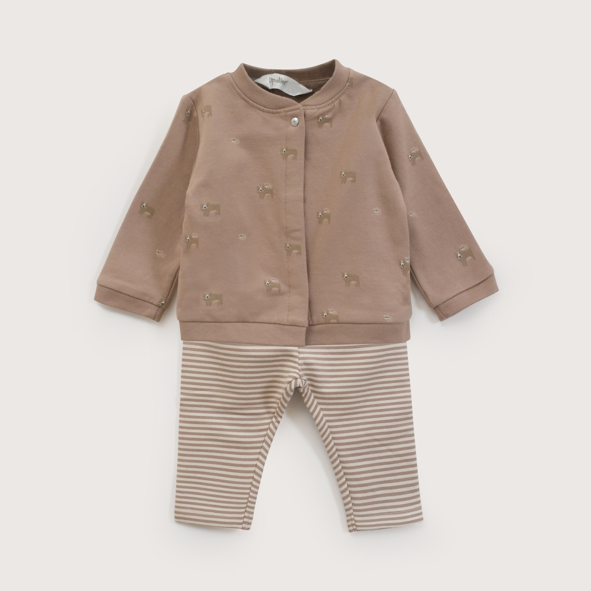 CONJUNTO CAFE BEBE NIÑO OPALINE - 2
