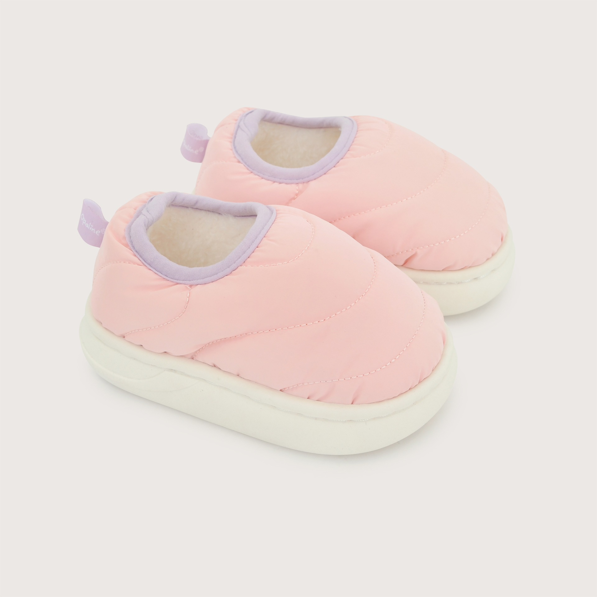 PANTUFLA PUFFER ROSADA NIÑA OPALINE - 1