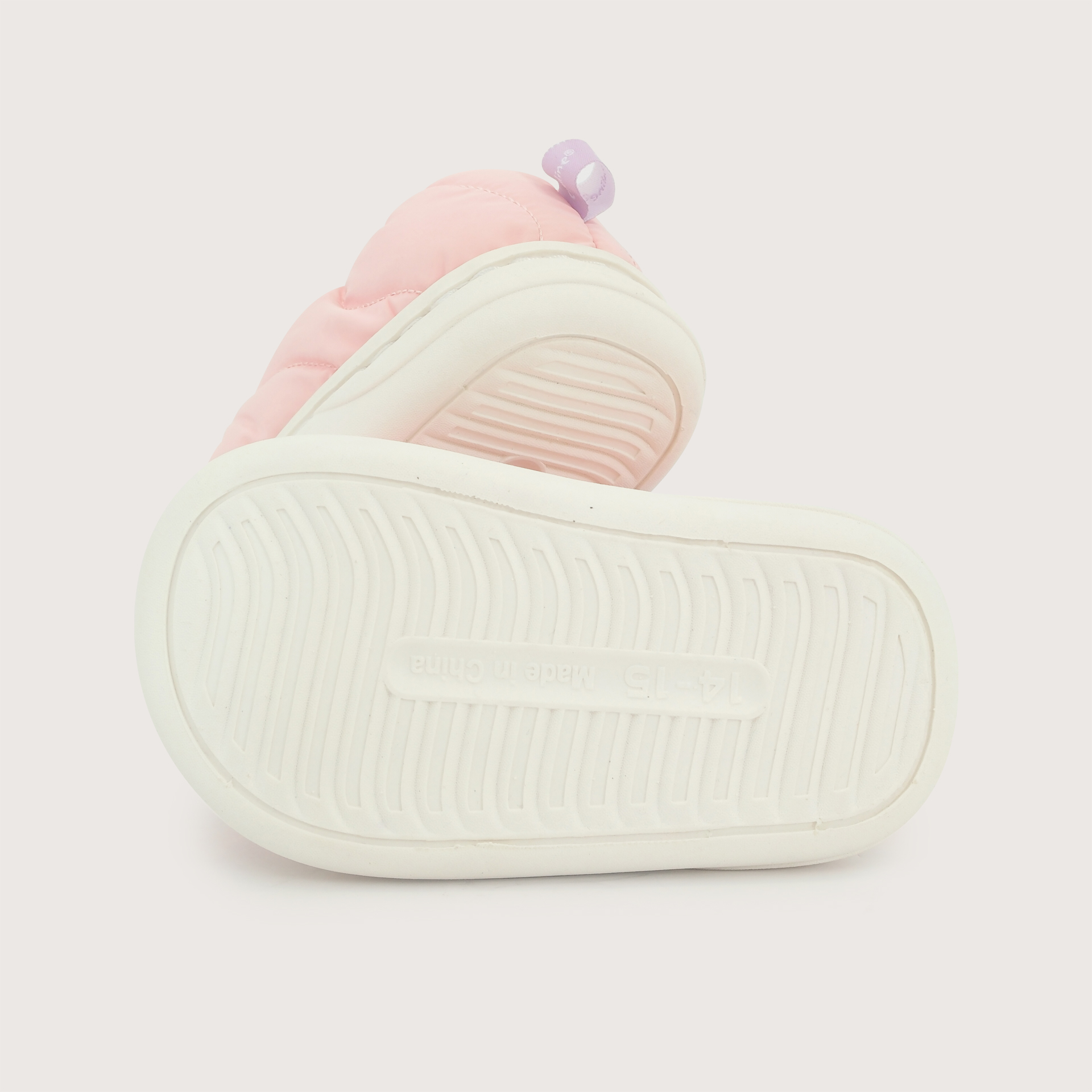 PANTUFLA PUFFER ROSADA NIÑA OPALINE - 3