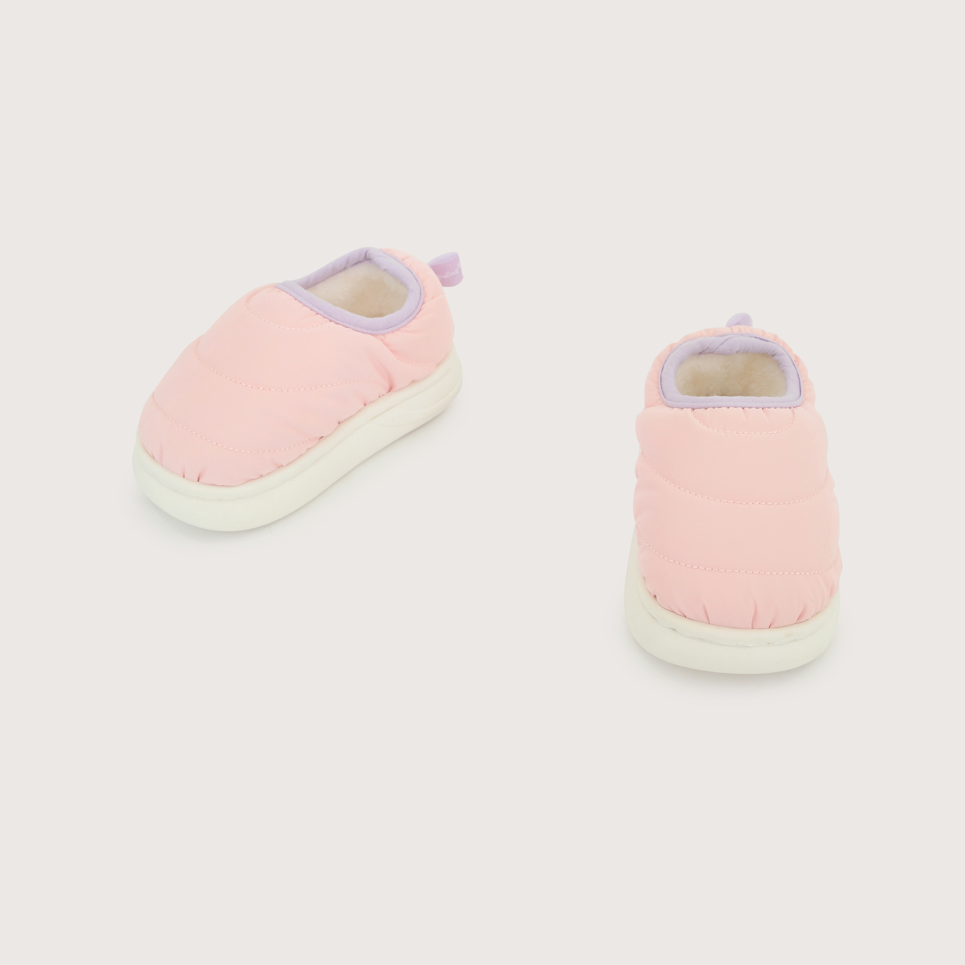 PANTUFLA PUFFER ROSADA NIÑA OPALINE - 4