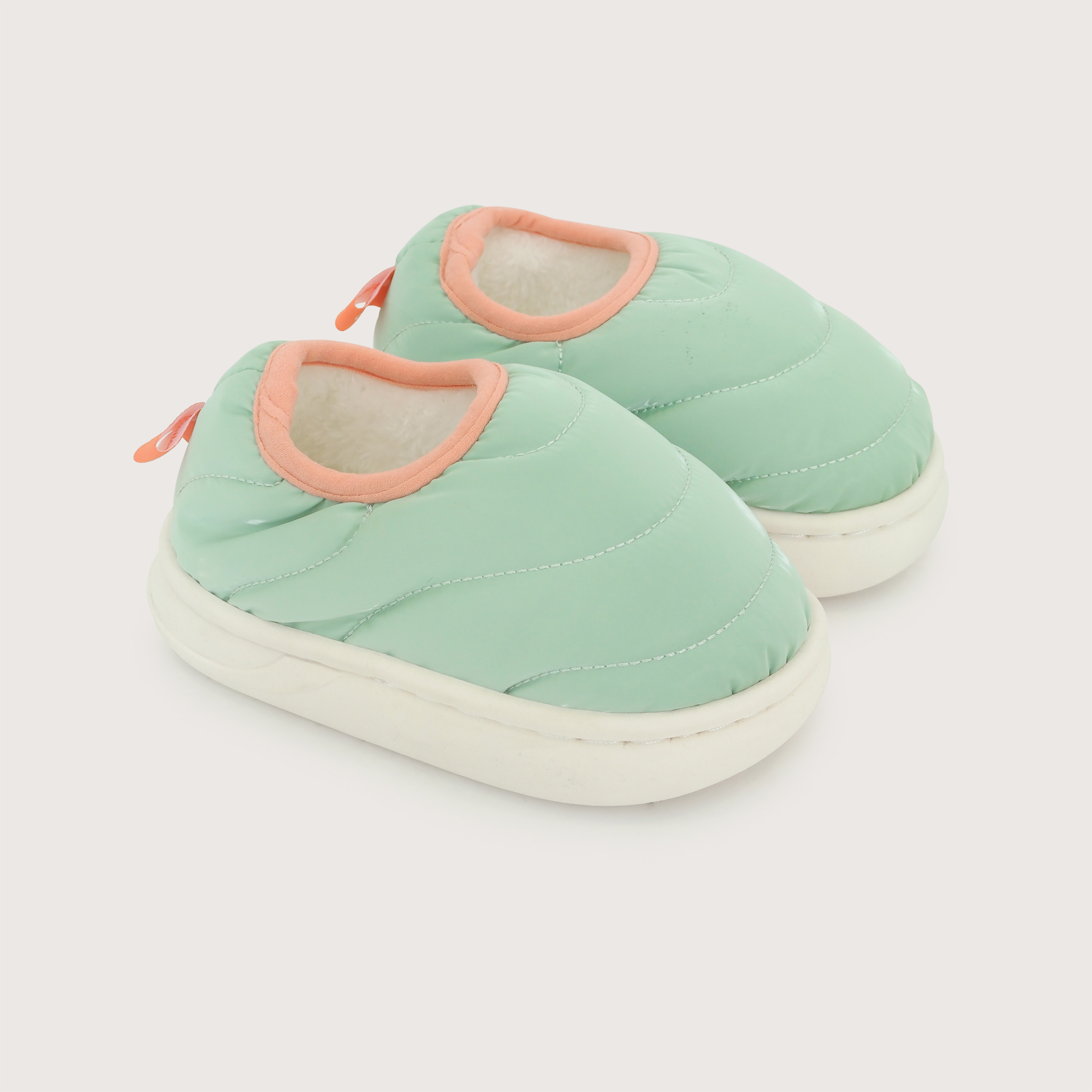 PANTUFLA PUFFER VERDE NIÑO OPALINE - 1