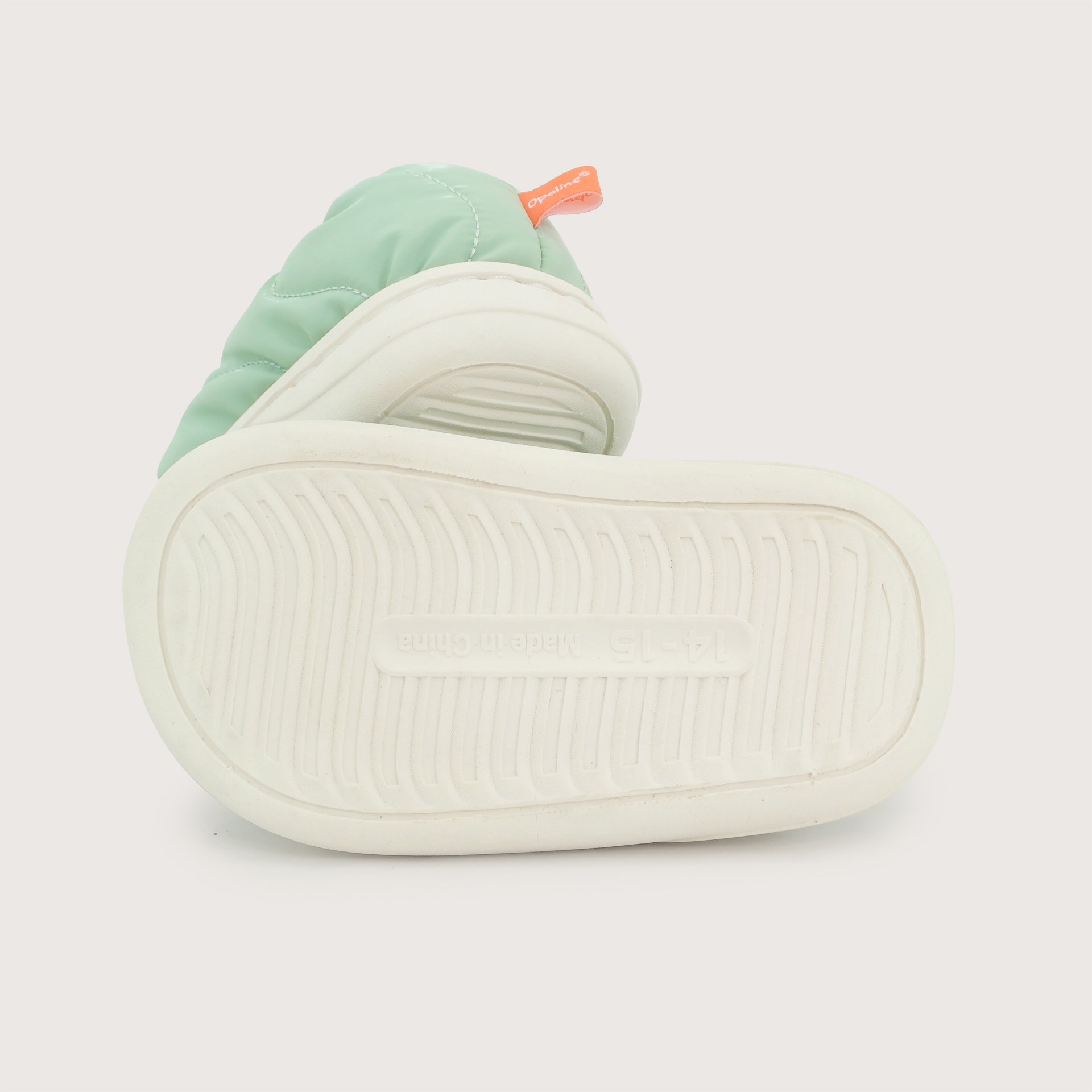PANTUFLA PUFFER VERDE NIÑO OPALINE - 3