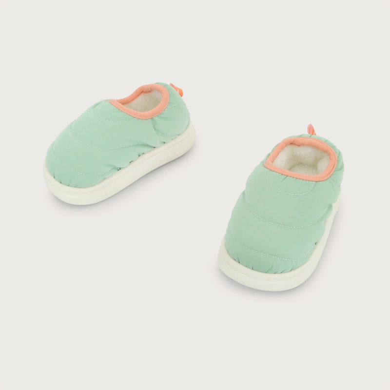 PANTUFLA PUFFER VERDE NIÑO OPALINE - 4