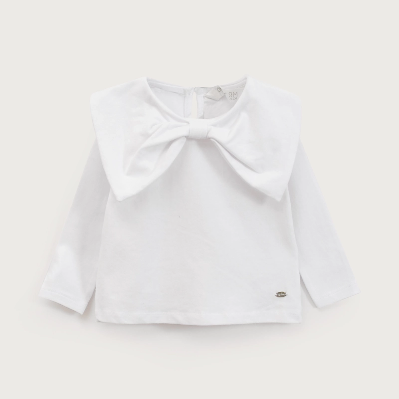 POLERA BLANCA CON CINTA INFANT NIÑA OPALINE - 2