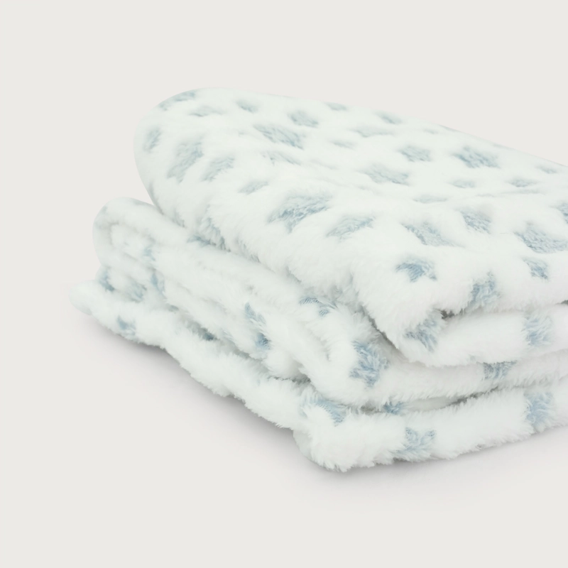 MANTA DE BEBE PLUSH AZUL OPALINE - 4