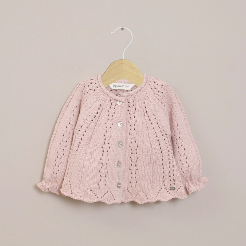 CHALECO BEBE NIÑA ROSADO OPALINE - 1