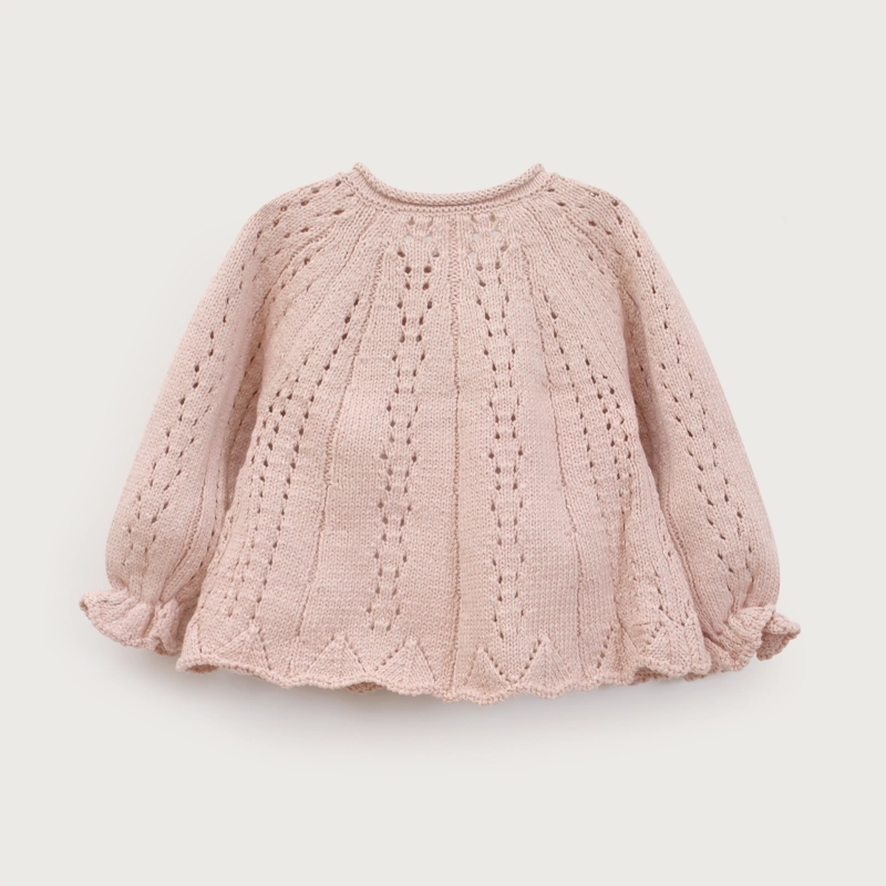 CHALECO BEBE NIÑA ROSADO OPALINE - 3