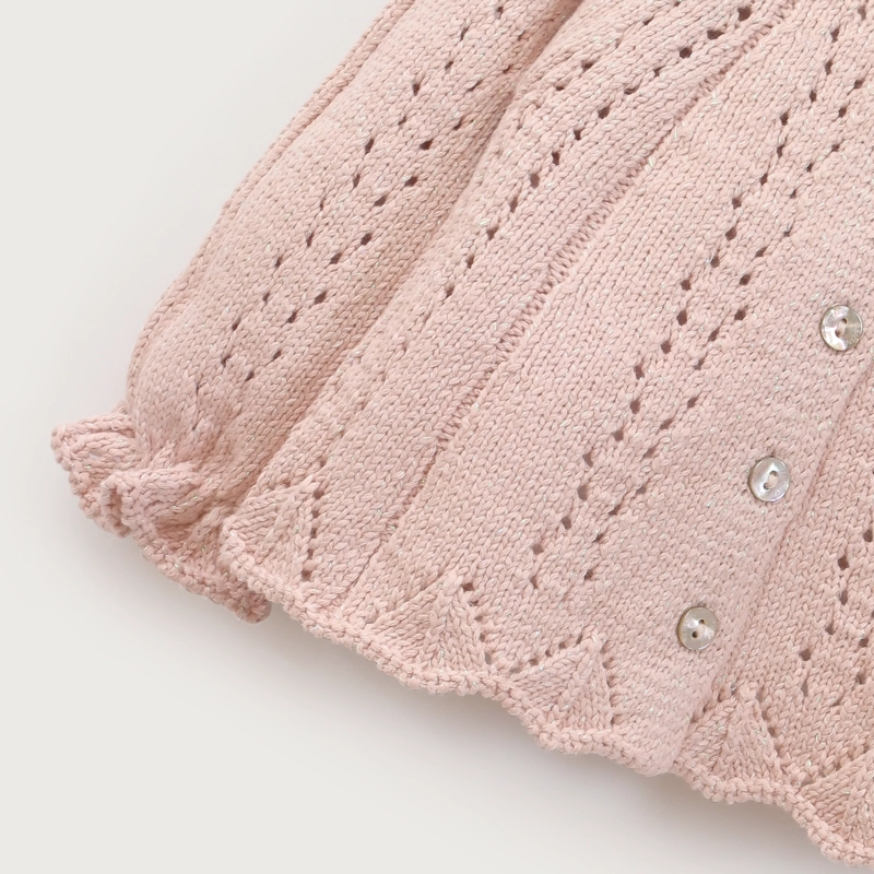 CHALECO BEBE NIÑA ROSADO OPALINE - 4
