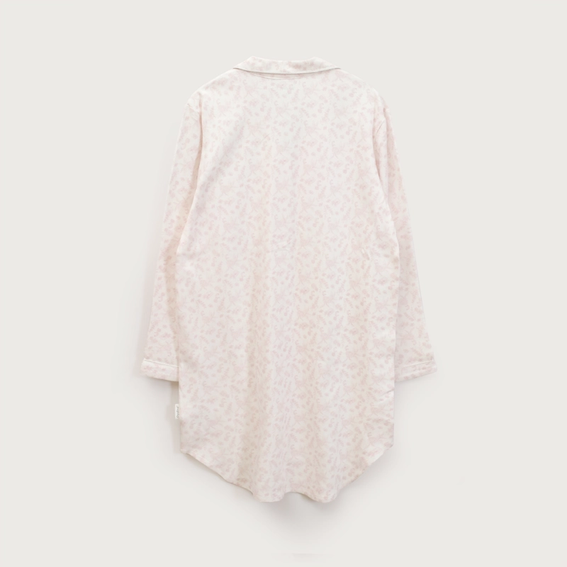 PIJAMA MUJER CAMISON LARGO BLANCO OPALINE - 3