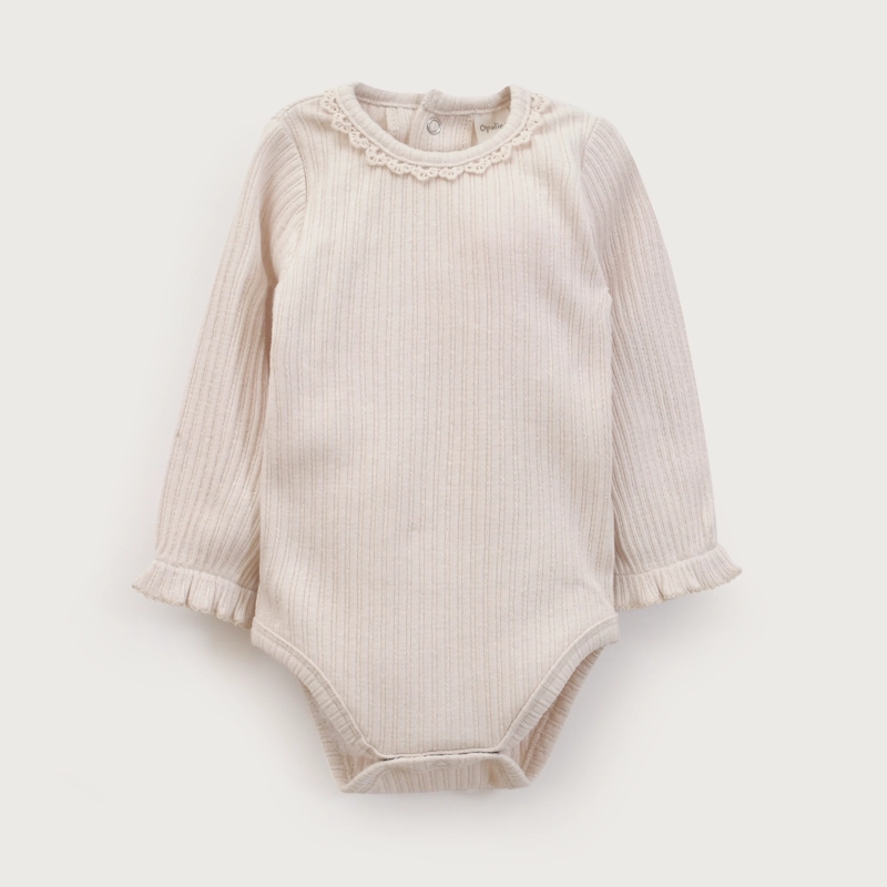 BODY BEBE NIÑA CREMA OPALINE - 2