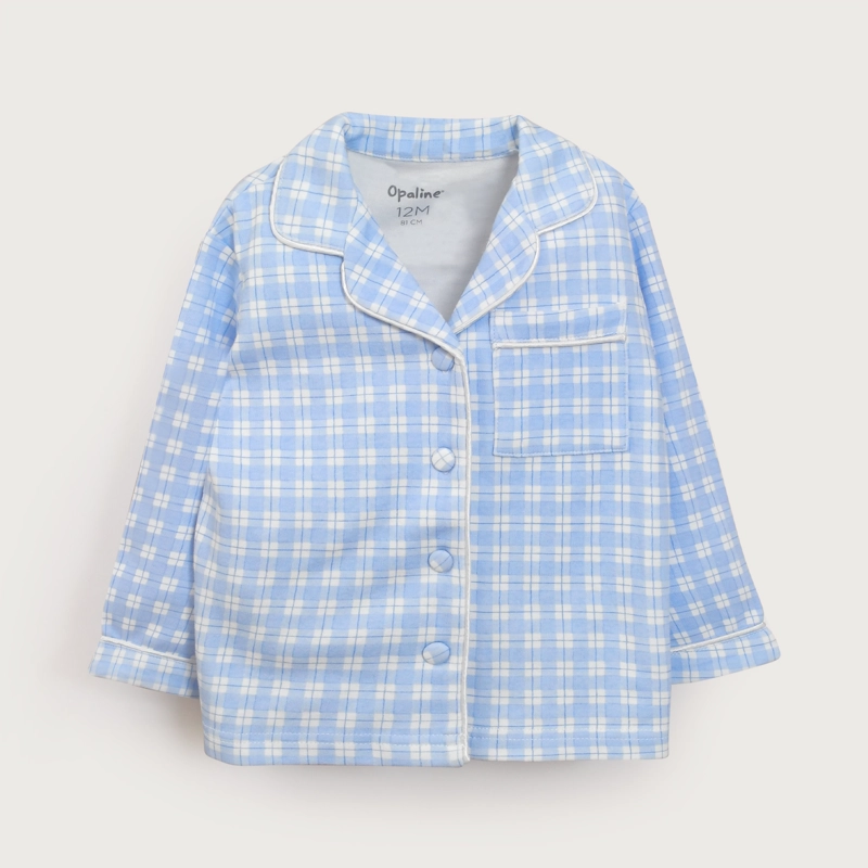 PIJAMA CONJUNTO CELESTE DE NIÑO OPALINE - 3
