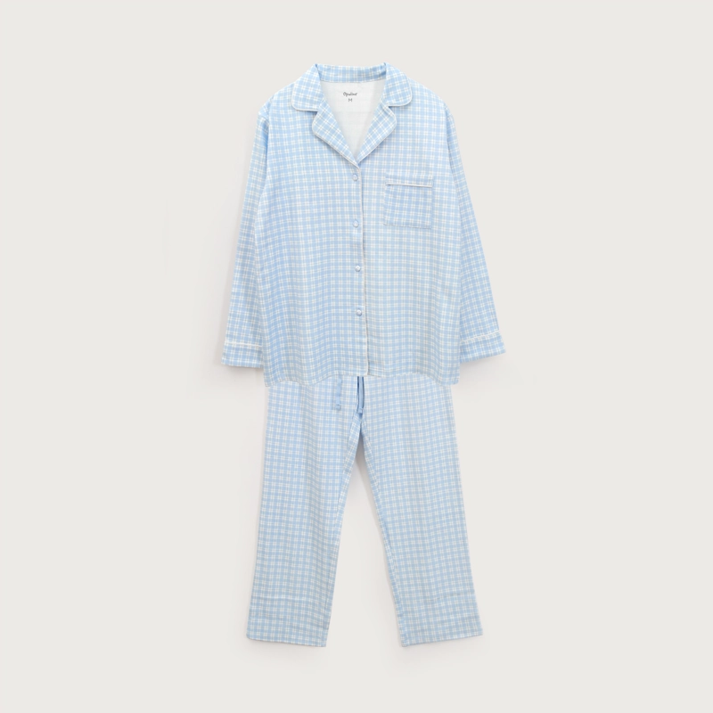 PIJAMA CONJUNTO DE 2 PIEZAS DE MUJER CELESTE OPALINE - 2