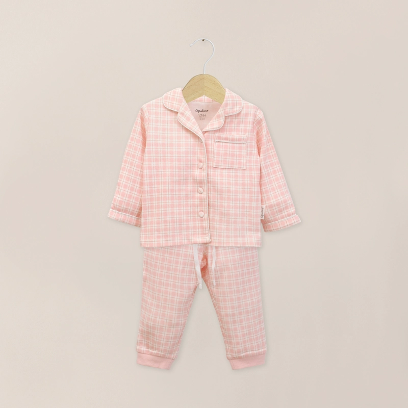 PIJAMA CONJUNTO ROSADO DE NIÑA OPALINE - 1