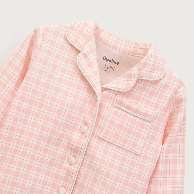 PIJAMA CONJUNTO ROSADO DE NIÑA OPALINE - 5