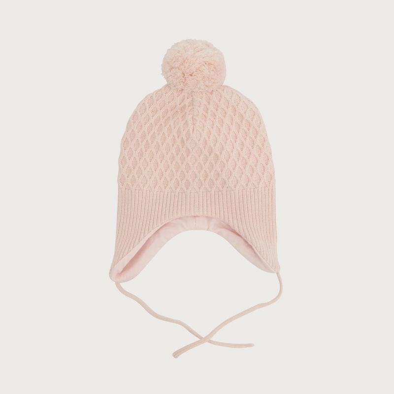 GORRO BEBE ROSADO DE NIÑA OPALINE - 2