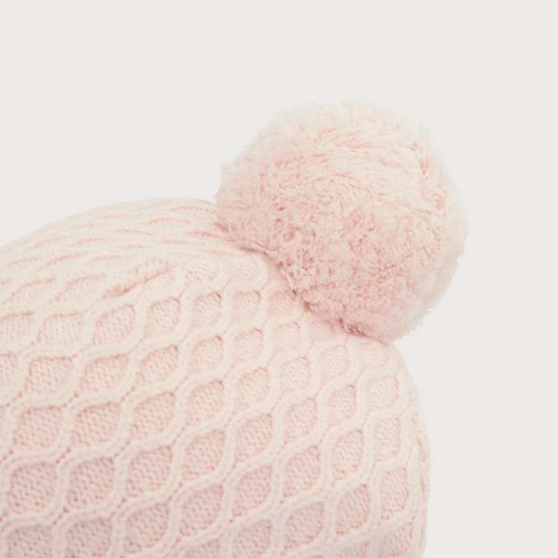 GORRO BEBE ROSADO DE NIÑA OPALINE - 3