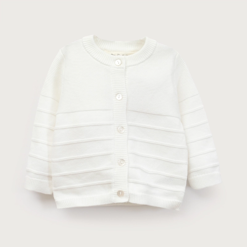 CONJUNTO TEJIDO BEBE UNISEX BLANCO OPALINE - 3