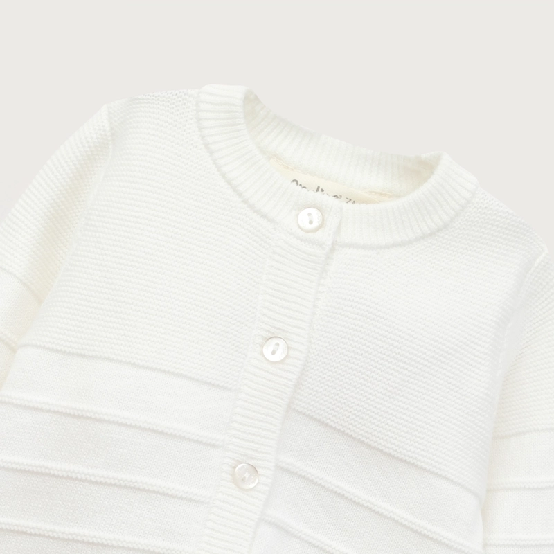 CONJUNTO TEJIDO BEBE UNISEX BLANCO OPALINE - 5
