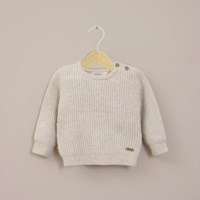 SWEATER INFANT NIÑO BEIGE OPALINE - 1