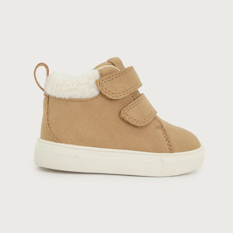 ZAPATILLA DOBLE VELCRO CAMEL NIÑO OPALINE - 2