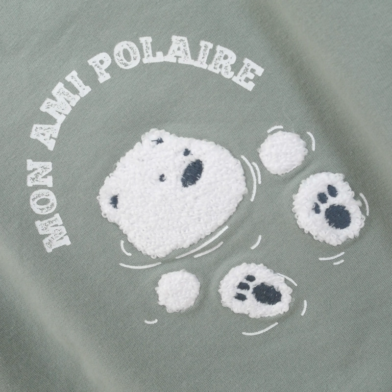 POLERON INFANT NIÑO VERDE CON APLICACION OPALINE - 4