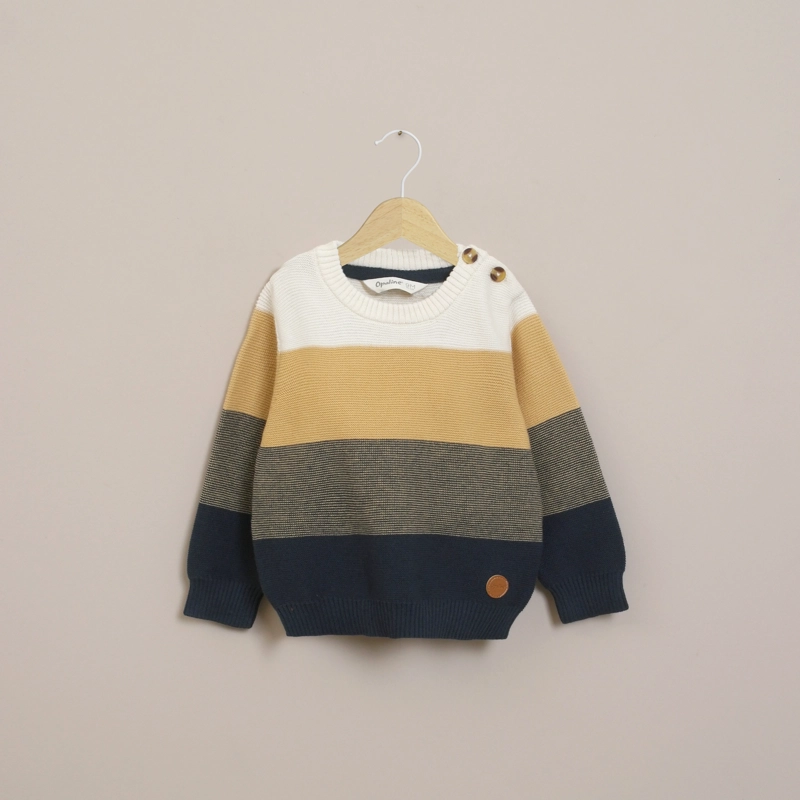SWEATER INFANT NIÑO MOSTAZA OPALINE - 1