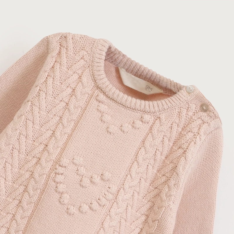 SWEATER INFANT NIÑA ROSA VIEJO OPALINE - 4