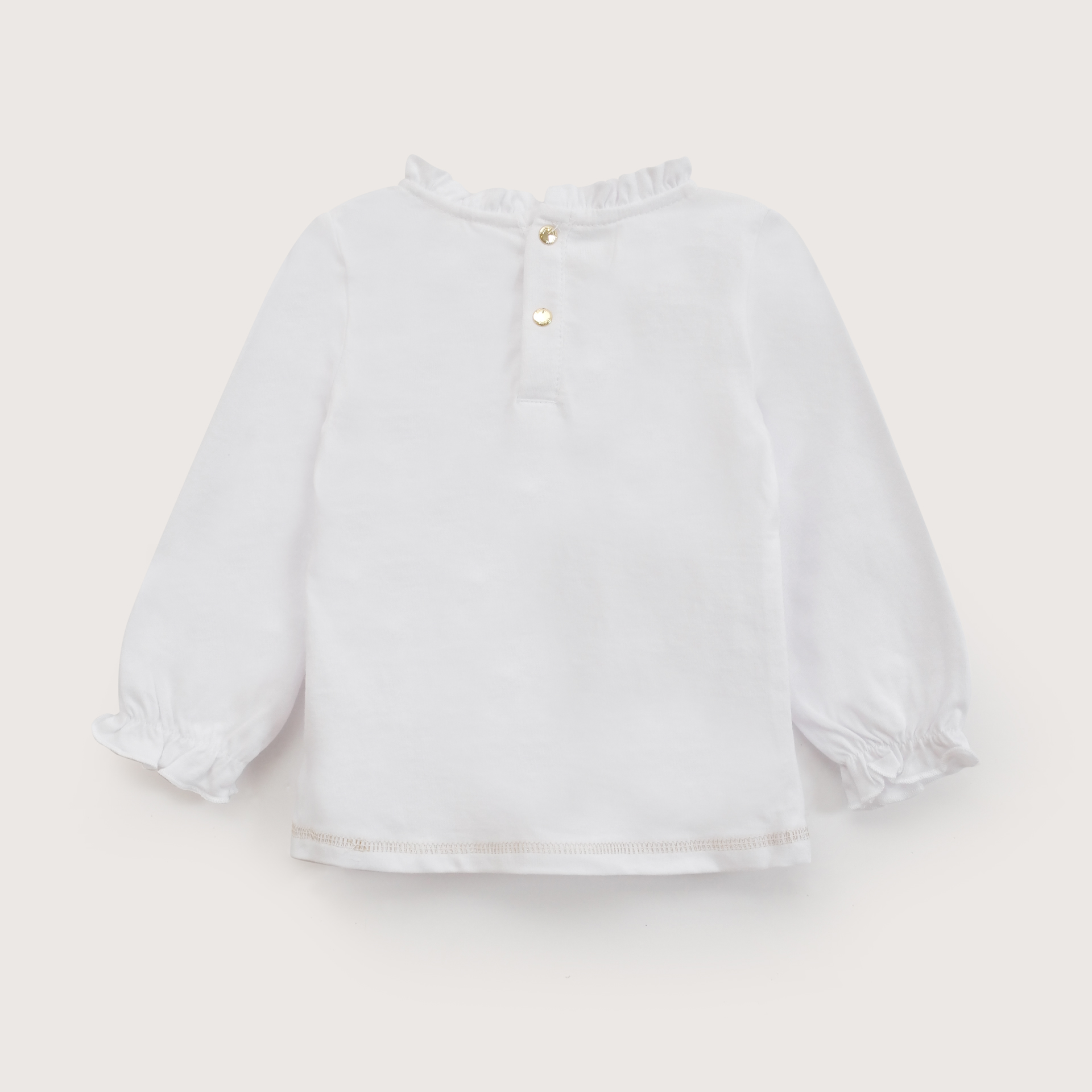 POLERA INFANT BLANCA CON CUELLO NIÑA OPALINE - 3