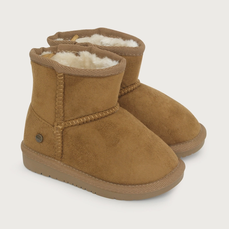 BOTA CASUAL BEIGE NIÑA OPALINE - 1