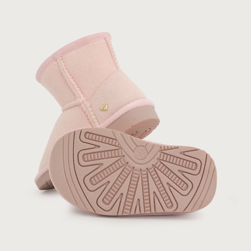 BOTIN PELUDO CASUAL ROSADO NIÑA OPALINE - 3