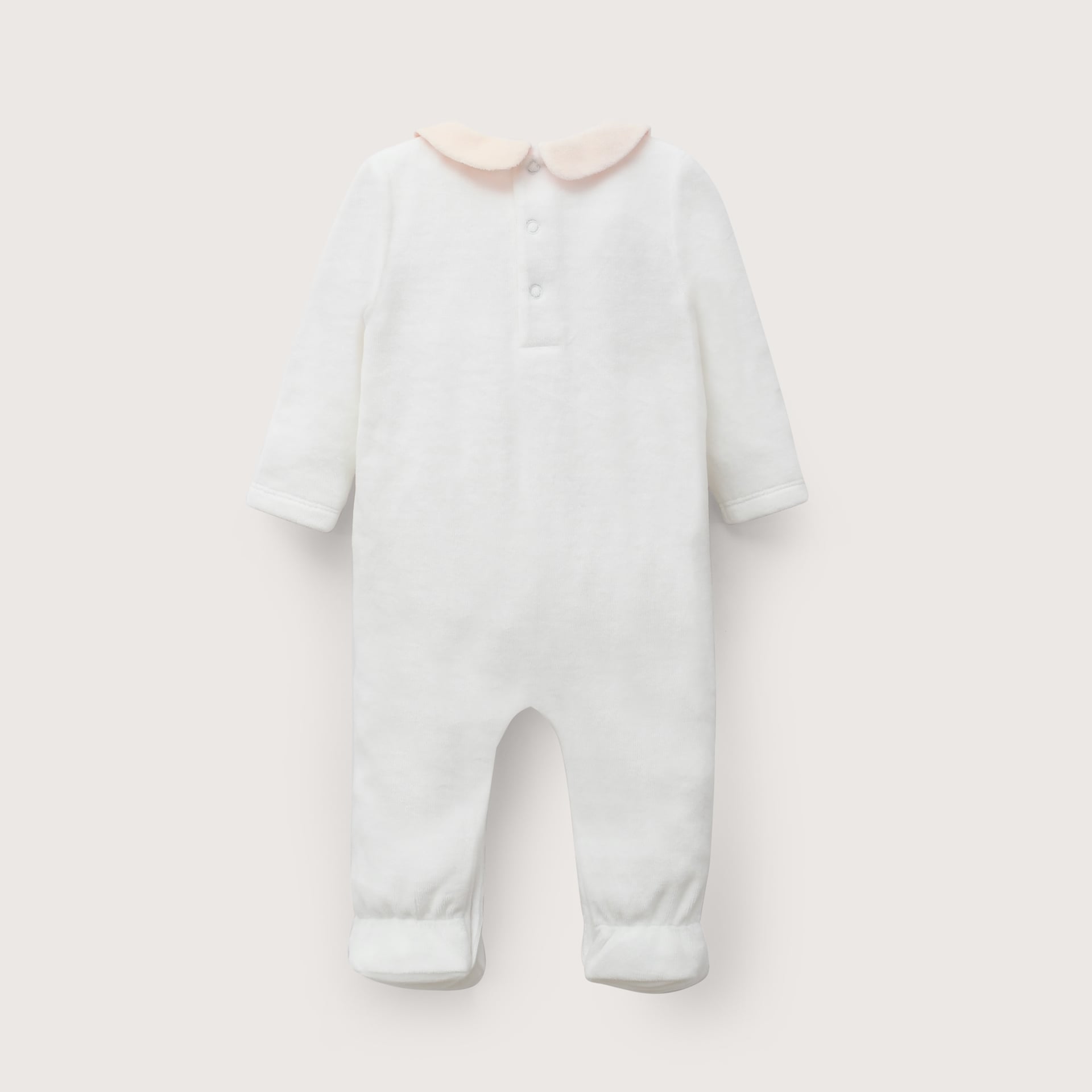 OSO PLUSH BLANCO BEBE NIÑA OPALINE - 3
