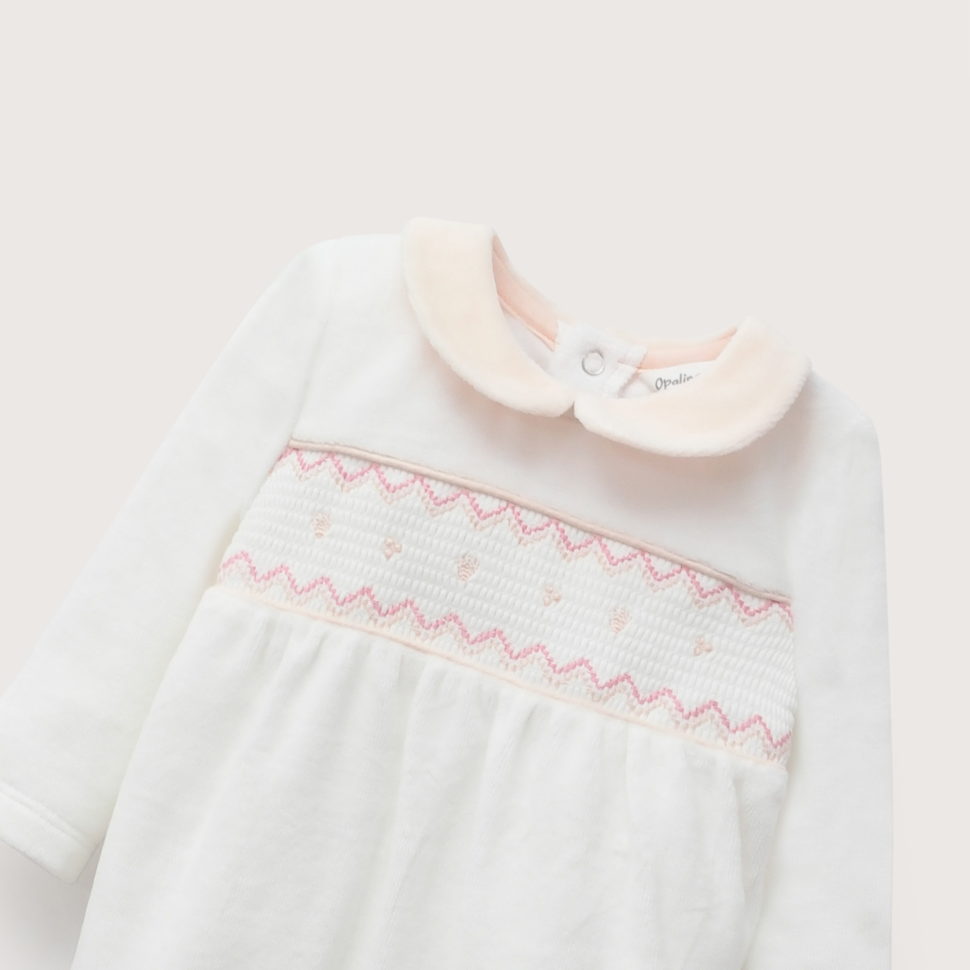 OSO PLUSH BLANCO BEBE NIÑA OPALINE - 5