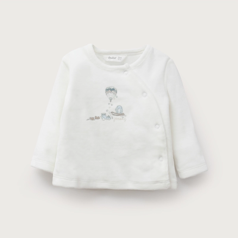 CONJUNTO PLUSH BEBE NIÑO CELESTE OPALINE - 3