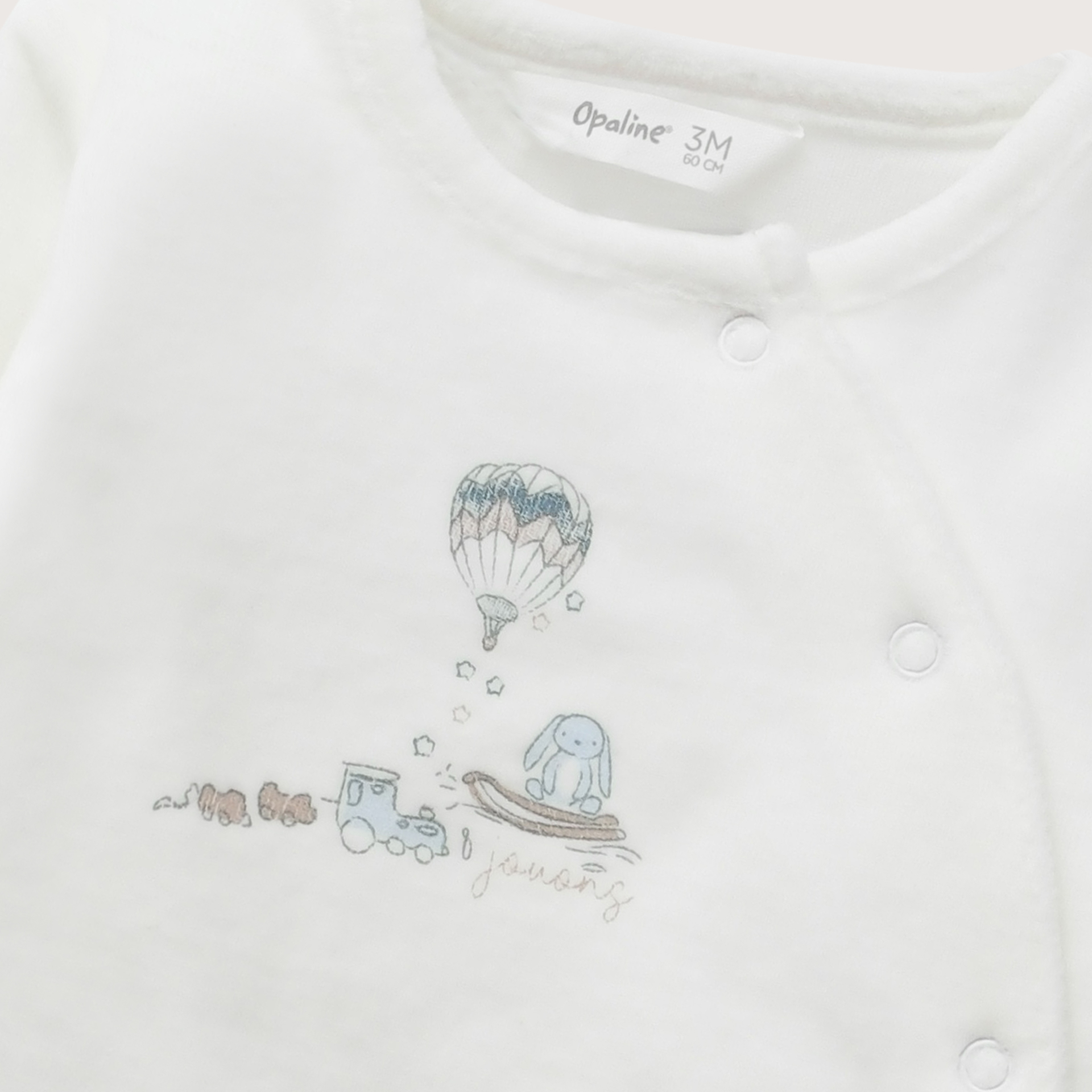 CONJUNTO PLUSH BEBE NIÑO CELESTE OPALINE - 6