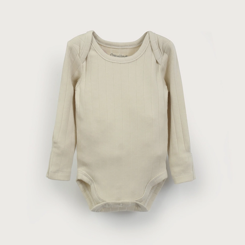 PACK 2 BODY BEIGE RIB BEBE  UNISEX - 3