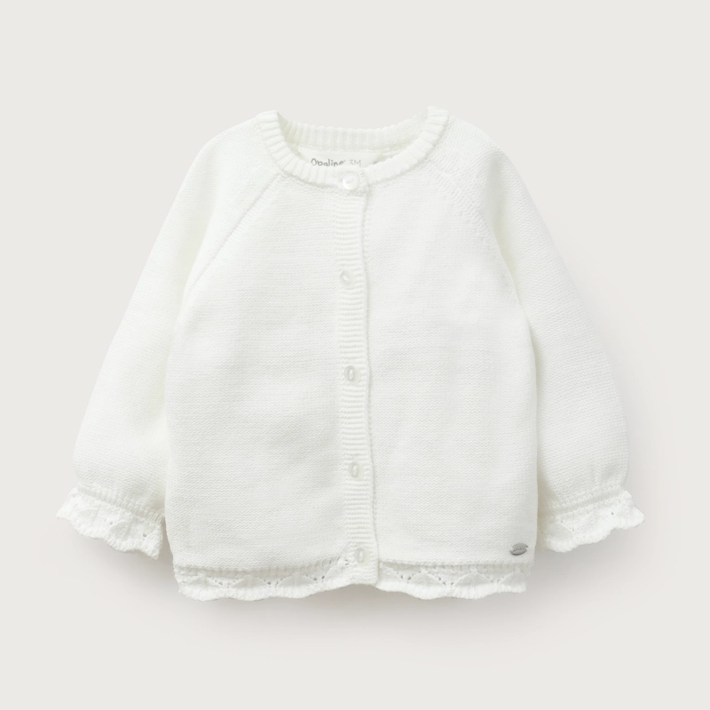 CHALECO BLANCO BEBE NIÑA - 2