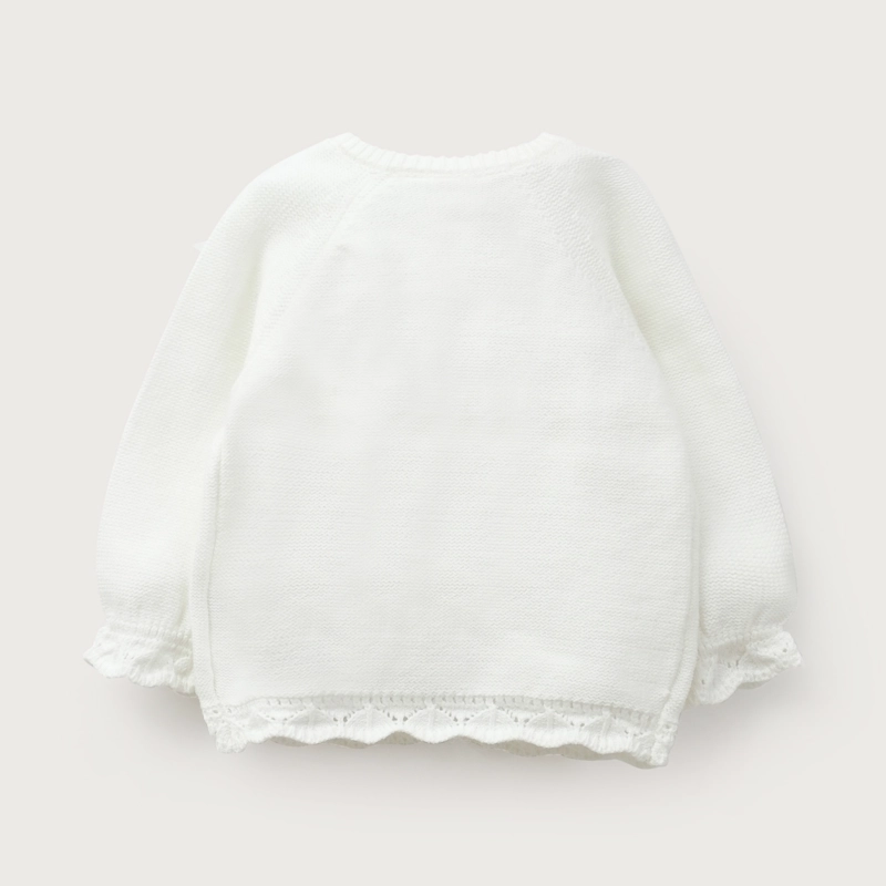 CHALECO BLANCO BEBE NIÑA - 3