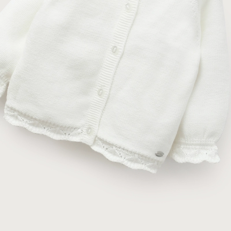 CHALECO BLANCO BEBE NIÑA - 4
