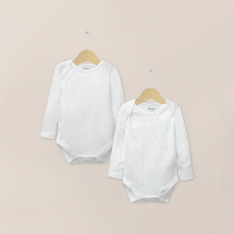 PACK 2 BODY BEIGE  ALGODON  BEBE  UNISEX - 1