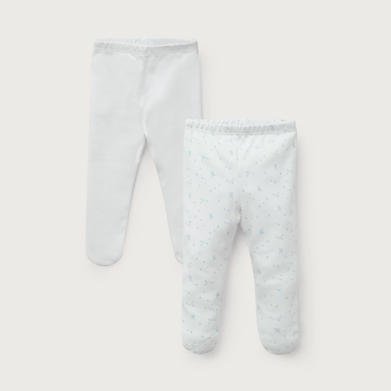 PACK 2 PANTY BALLERINA BLANCO/CELESTE BEBE  NIÑO - 2