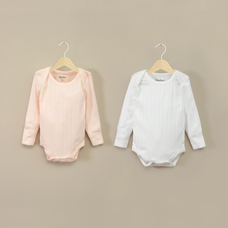 PACK 2 BODY CELESTE RIB  BEBE  NIÑA - 1