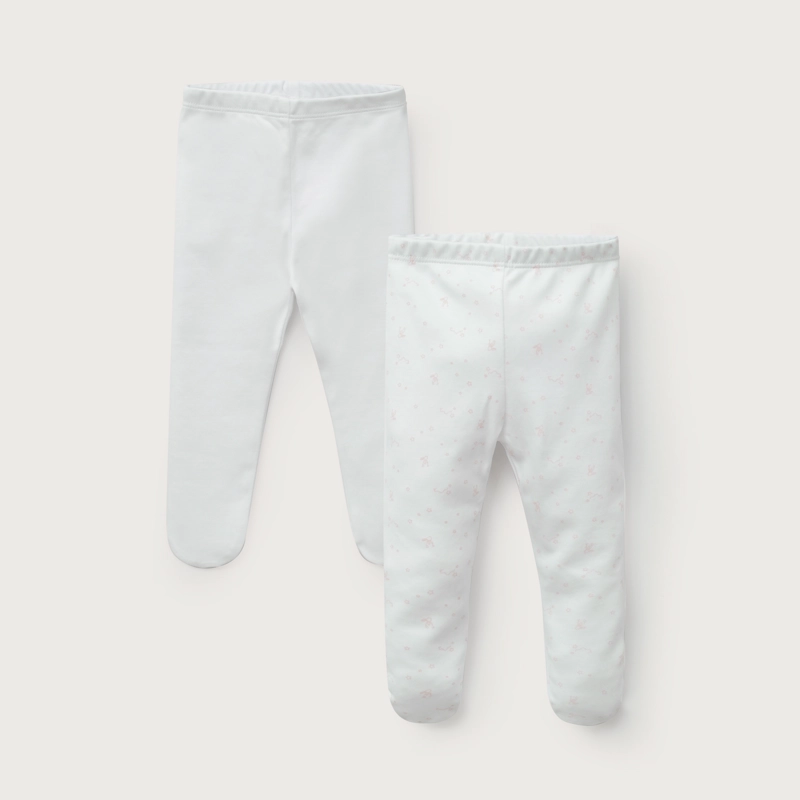 PACK 2 PANTY BALLERINA BLANCO Y ROSADO BEBE  NIÑA - 2